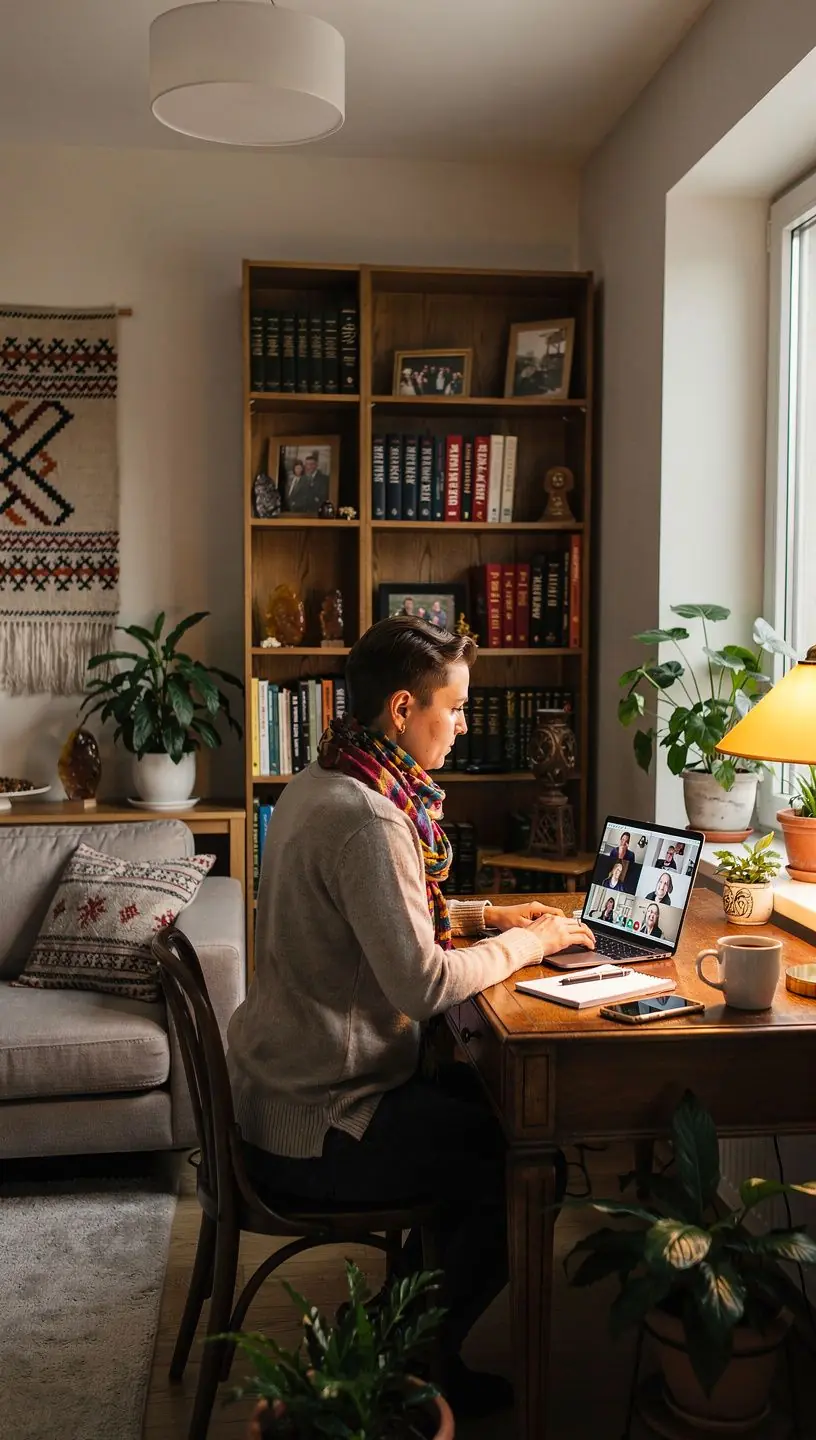 Mājīga viesistaba ar mīkstām dīvāna un krēslu kompozīcijām, kas radītas relaksējošai atmosfērai.
